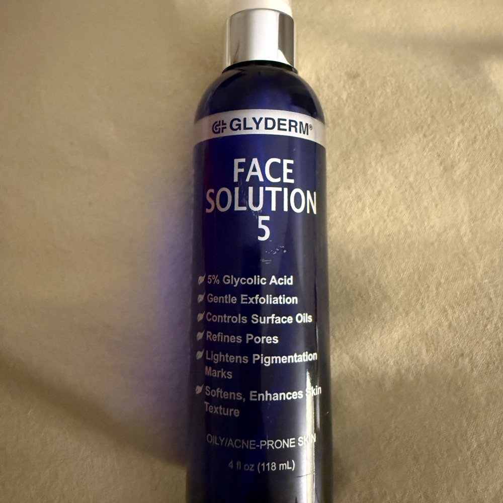 GlyDerm Face Solution 5 4oz Glycolic Acid